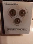Groomie Hers Luxepro Blade Refill. Fixed Price $25.00.