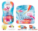 5 Gillette Venus Vibrance Power Razor 4 Refills Battery Usa Fit MACH3 M3. Fixed Price $121.98.
