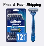 Gillette SENSOR3 Comfort Men's Disposable Razors 12CT - Imperfect Box. Fixed Price $12.24.