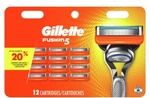 Gillette Fusion 5 12-PACK Cartridges (new Sealed Package). Fixed Price $27.99.