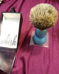 Whish Body Shaving Brush Swarovski Blue Crystals Semogue Badger & Boar Hair. Fixed Price $18.00.