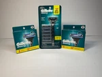 24 Gillette MACH3 Razor Blade Cartridge Refills + (1) Handle. Fixed Price $53.48.