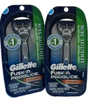Gillette Fusion Proglide Sensitive SKIN-1 Razor, Cartridge-no Battery (2 Pack). Fixed Price $29.99.