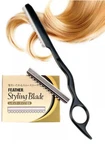 10 Feather Blades + Professional Hair Styling Thinning Texurizing Cutting Razor. Fixed Price $24.99.