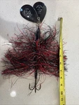 Blue Fox 9.5 Double #10 Super Vibrax Bucktail Musky Lure. Fixed Price $17.50.