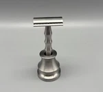 Vintage Above The Tie Stainless Steel Double Edge Safety Razor 2016 With Stand. Fixed Price $349.99.