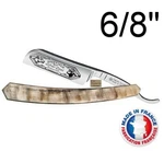 Thiers Issard 889 Sheep & Wolf 6/8" Straight Razor Ram's Horn Scales France. Fixed Price $327.00.
