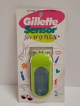 Gillette Sensor Excel Women Handle Shaver Razor W/ One Blade Nos 1997 Green Blue. Fixed Price $50.99.