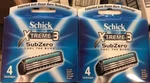 New Schick XTREME3 Subzero Refills - 8 Blade Cartridges Made In Usa. Fixed Price $38.95.