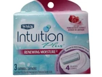 Schick Intuition Plus Pomegranate Razor Blades 3 Cartridges 4 New. Fixed Price $12.00.