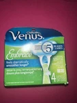 Gillette Venus Embrace Women's Razor Refills 4 Cartridges Sealed Box. Fixed Price $19.90.