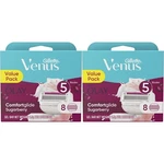 2 X Gillette Venus Comfort Glide Sugarberry With Olay Blades 8 Pack. Fixed Price $28.97.