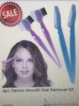 Smooth Facial Hair Remover & Exfoliator Kit Dermaplaning 4 Pc Value Pack. Fixed Price $9.99.