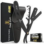 Straight Razor Professional Barber Gift Box Leather Pouch 20 Single Edge Blades. Fixed Price $18.22.