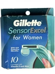 Gillette Sensor Excel For Women 10 Cartridges Aloe & Moisturizers 1998 New Rare. Fixed Price $49.97.