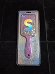 Justice Girls Purple Silver Hair Detangling Brush Initial New Sparkly. Fixed Price $15.00.
