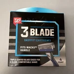 Walgreens 3-BLADE Easyfit Cartridges Fits MACH3 Handles 4 Pack. Fixed Price $9.25.