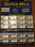 100 Supermax Platinum Double Edge Blades New Free Shipping Wholesale Cheap. Fixed Price $19.95.
