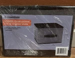 Lot Of 3 Essentials Collapsible Storage Containers 11X11X8 Handle Grey Nip. Fixed Price $18.99.