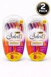(2 Pack) Bic Soleil Color Collection Razors 8 3 Blades M4. Fixed Price $14.49.