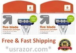 16 Up & Five Blade Refill Cartridges Made Usa Target Fits Women Handle. Fixed Price $27.99.