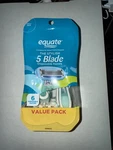 Equate 5 Blade Disposable Razors For Women 6PK, Gentle, Close Cut, Shower Use. Fixed Price $13.97.