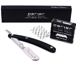 Parker Srb Straight Edge Barber Razor & 100 Premium Platinum Half Blades. Fixed Price $23.75.