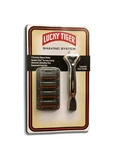 Lucky Tiger Shaving System Blades Handle. Fixed Price $15.99.