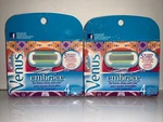 Gillette Venus Embrace Razor Refill Cartridges 4 Ct Lot Of 2 Total 8. Fixed Price $28.00.