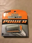 Schick Quattro Power Razor Blades Cartridges Pack Of 8 New In Box. Fixed Price $19.00.