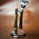 Custom Antler/stag & Chrome Razor Stand Set (made In Usa). Fixed Price $124.95.