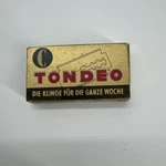 Vintage Tondeo Box 10CT Double Edge Razor Blades - Made Germany Solingen. Fixed Price $15.13.