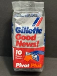 1990 Gillette Good News! Pivot Plus Men's Disposable Shaving Razors 10 Count. Fixed Price $17.96.