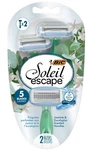Bic Soleil Escape Disposable Razors ,jasmine & Eucalyptus Handles, 5 Blade, 2 Ct. Fixed Price $6.95.
