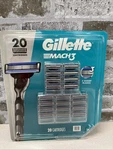 New Gillette MACH3 Razor Blades Refill For Men 20 Cartridges - Sealed. Fixed Price $38.00.