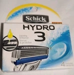 Schick Hydro 3 Razor - 4 Pack Refill Cartridges W/shave Oils. Fixed Price $13.33.