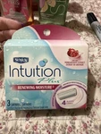 Schick Intuition Plus Pomegranate Razor Blades 3 Cartridges 4 New. Fixed Price $8.80.