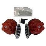 Universal Red Snail Electric Air Horn Set High 510 Low 410 W/ Relay Kit. Fixed Price $28.95.