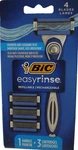 Bic Easyrinse Refillable Rechargable Razors 4BLADES 1 Handle + 3 Cartridges New. Fixed Price $7.77.