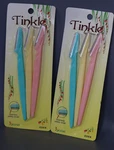 Tinkle Eyebrow Razors With Stainless Steel Blade Shaper 3CT Pack - Of 2. Fixed Price $5.95.