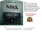 10 Schick Fx Diamond Blades Fit Tracer Sport Razor Cartridges Refills Shaver. Fixed Price $69.99.
