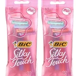 Bic Silky Touch Disposable Razors Women Twin Blade Shavers Pack 20. Fixed Price $10.87.