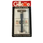Gillette Double Edge Razor Vintage 1989 With 5 Super Stainless Blades New Sealed. Fixed Price $49.99.