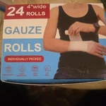 24 Pack Gauze Rolls Bandages 4.1 Yd Premium Quality Lint Latex-free.... Fixed Price $7.99.