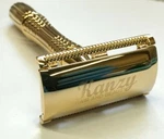 Real 24K Gold Plated Kanzy Double Edged Sfaety Razor. Fixed Price $55.00.