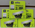 Lot Of - Philips Norelco Oneblade 360 Replacement Blades 2 Per Pack =. Fixed Price $39.95.
