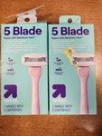 Boxes: Up & 5 Blade Razor System HANDLE/2 Refill Cartridges Per E16D. Fixed Price $12.99.