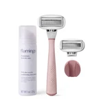 Flamingo Shaving Razor For Women - Handle, 2 3 Piece Set, Rose. Fixed Price $31.74.