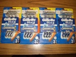 4 Packs-gillette Blue Comfort 3-BLADE Disposable Razors -total Of 12. Fixed Price $18.00.