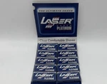 100 Laser Platinum Double Dge Razor Blades (20 Packs Of 5). Fixed Price $17.09.